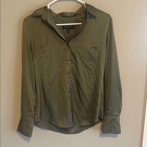 Banana Republic Olive Button-Up Shirt
